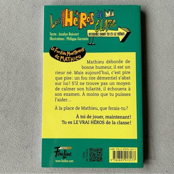 FRENCH Les heros de ma classe Book 3 Le fourire monstrueux de Mathieu - Picture 2 of 5
